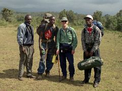 02B Jerome Ryan, Guide And Crew At The Beginning Of The Mount Kenya Trek October 2000